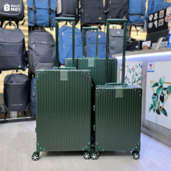 Vali Khung Nhôm L011 – Màu xanh lá đậm